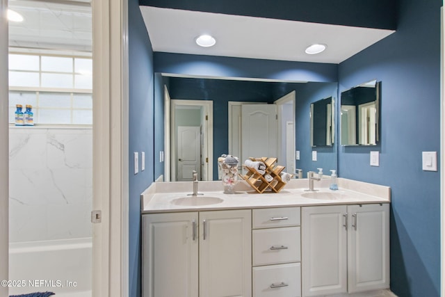 bathroom with vanity