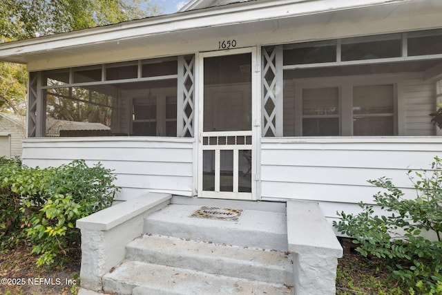 view of entrance to property