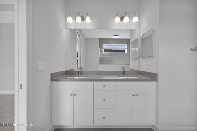 374 Sutton Dr, Ponte Vedra, FL 32081 - bathroom featuring double vanity and a shower