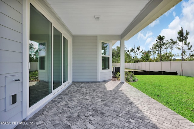 374 Sutton Dr, Ponte Vedra, FL 32081 - fenced backyard featuring a patio area