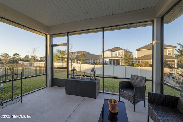 view of sunroom / solarium