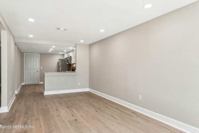 interior space featuring light hardwood / wood-style flooring