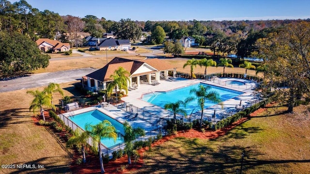 view of pool with a patio area