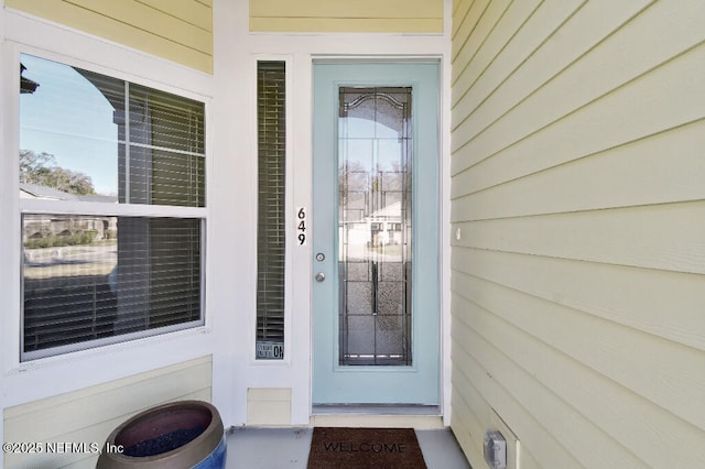 view of entrance to property