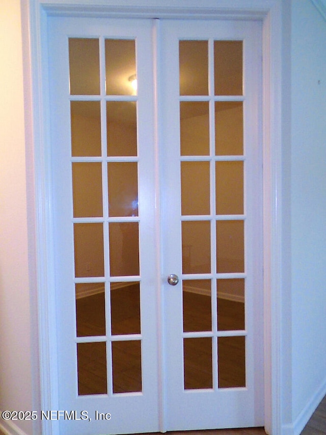 room details featuring french doors