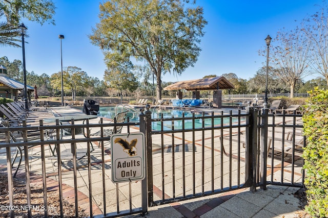 view of pool