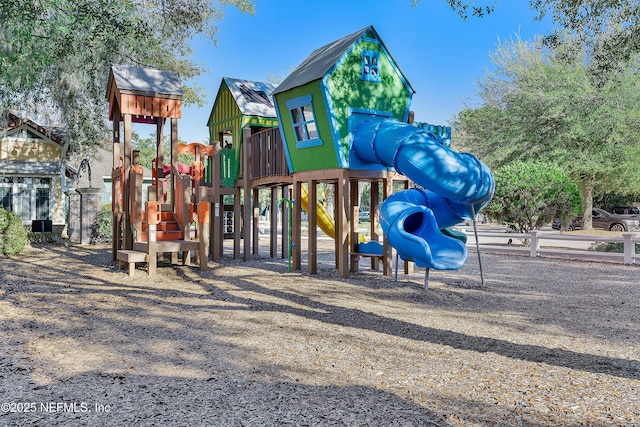 view of jungle gym