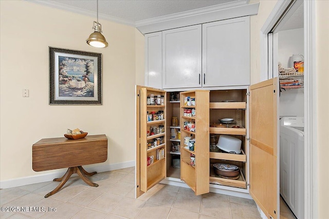 pantry featuring washer / dryer