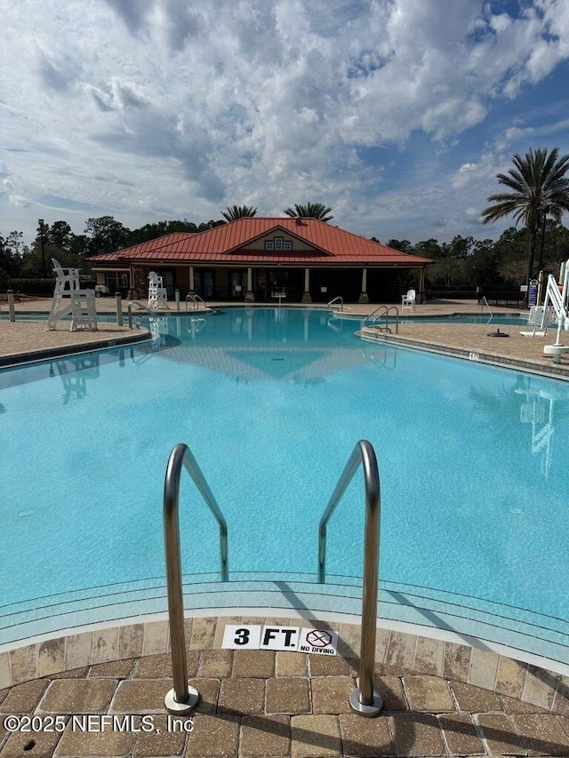 view of pool