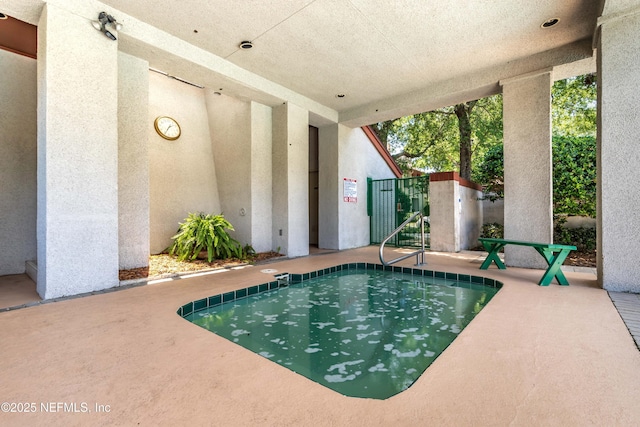 view of pool with a patio