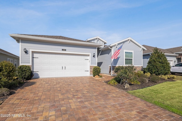 ranch-style house with a garage