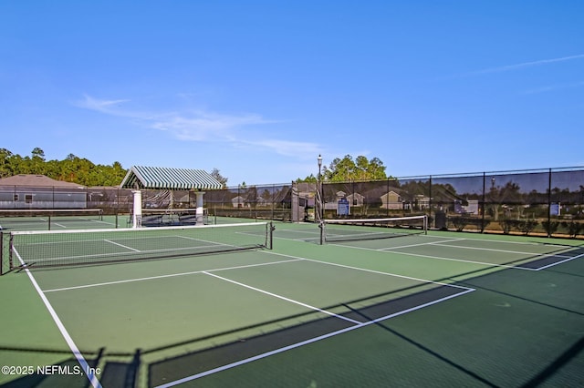 view of tennis court