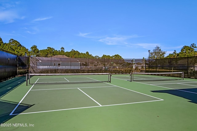 view of tennis court