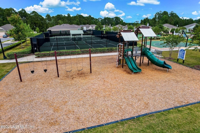 view of play area