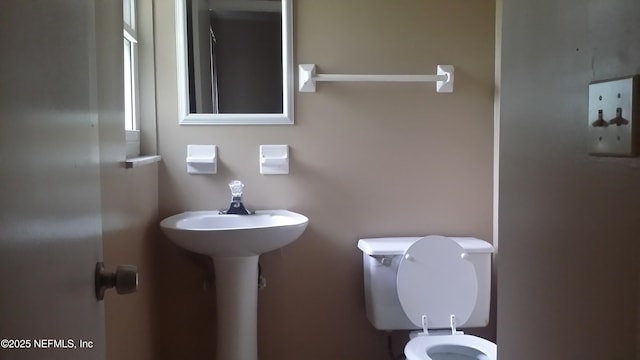 bathroom featuring toilet