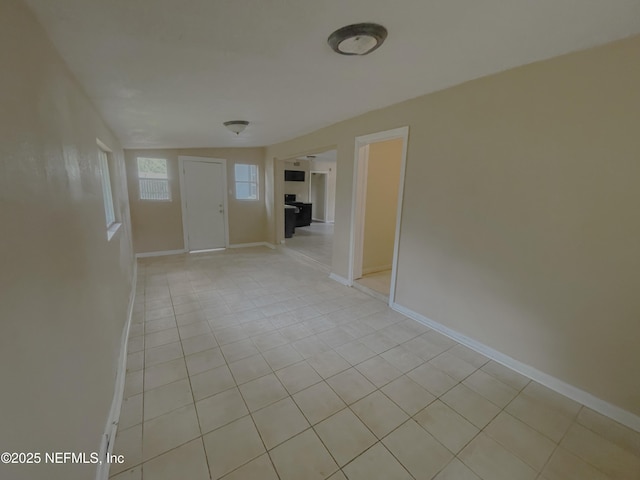 view of tiled spare room