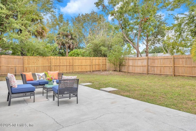 view of patio / terrace with outdoor lounge area