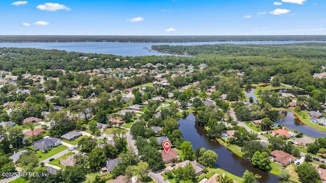 1814 Royal Fern Ln, Fleming Island, FL 32003 - aerial perspective of suburban area with a nearby body of water