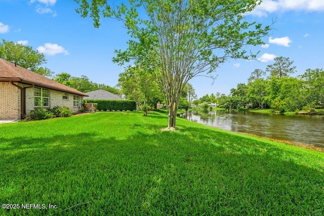 1814 Royal Fern Ln, Fleming Island, FL 32003 - view of grassy yard with a water view