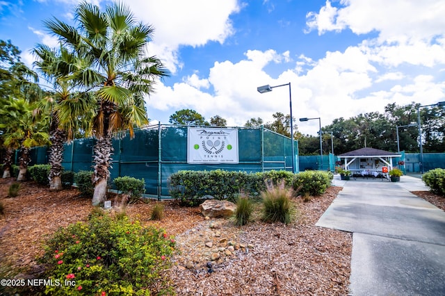 exterior space featuring fence