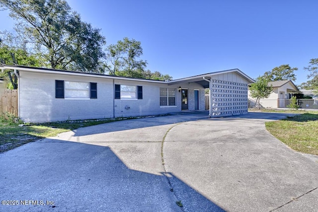 view of ranch-style house