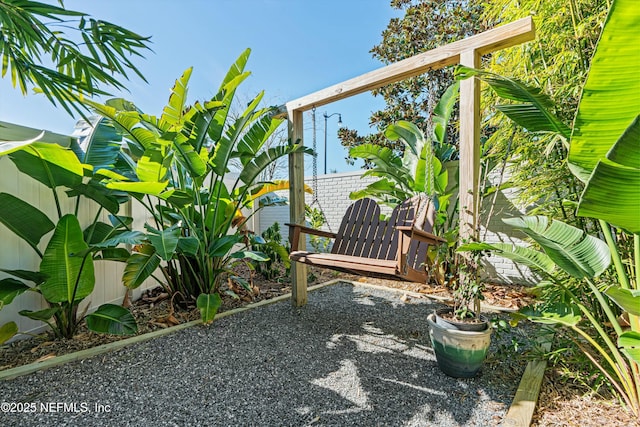 view of yard with a patio area