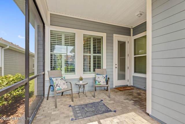 view of sunroom