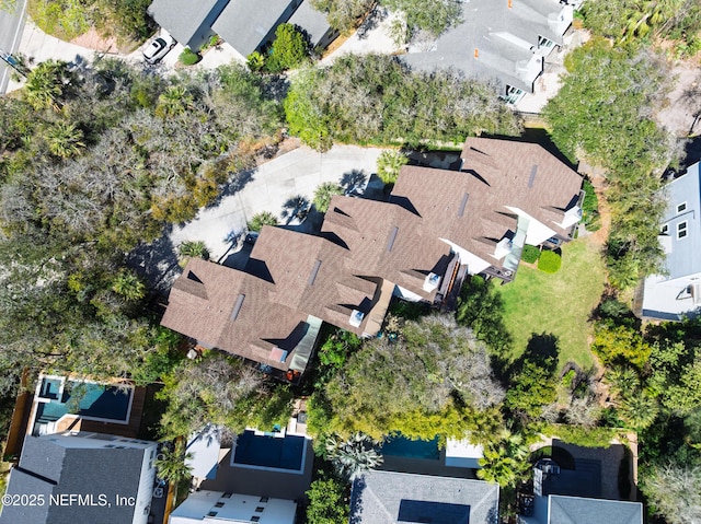 bird's eye view featuring a residential view