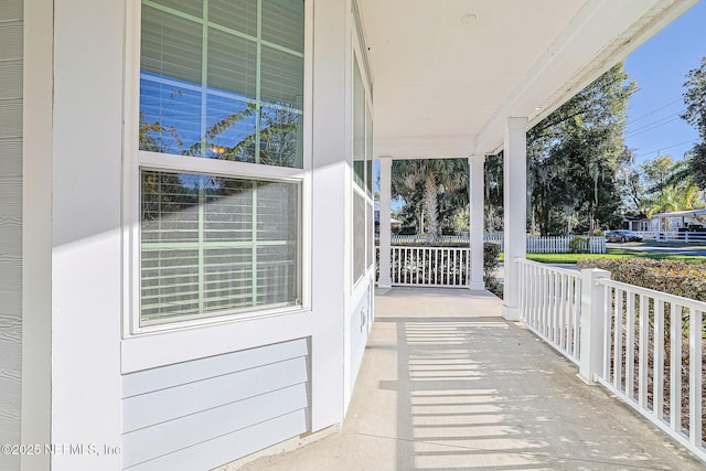 view of patio / terrace featuring a porch