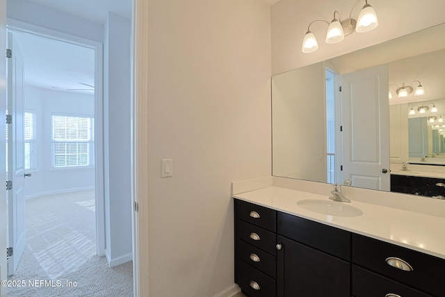 bathroom featuring vanity