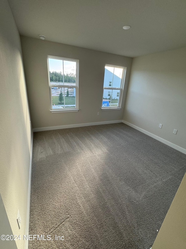 view of carpeted empty room