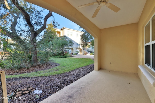 2003 Windjammer Ln, Saint Augustine, FL 32084 - view of patio / terrace with ceiling fan