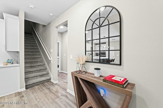 foyer featuring light hardwood / wood-style flooring