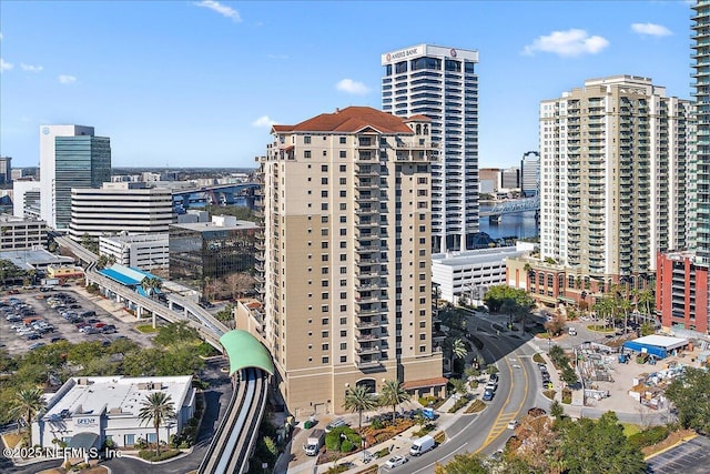 view of city featuring a water view