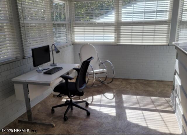 office space featuring carpet flooring