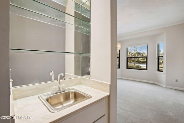 bathroom featuring vanity