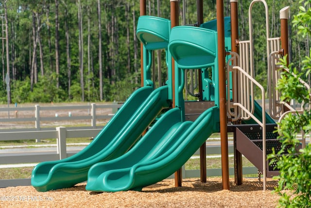 view of jungle gym