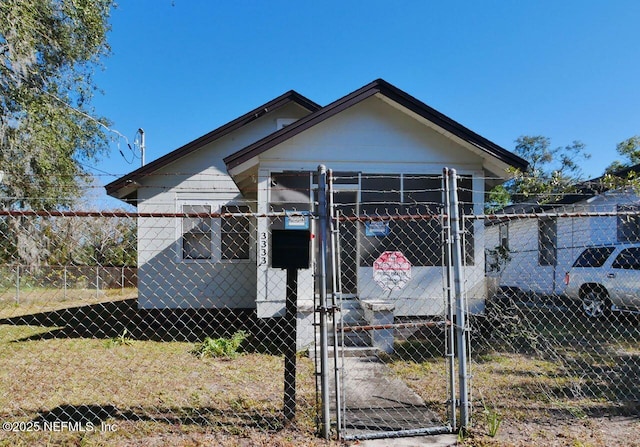 view of bungalow-style home