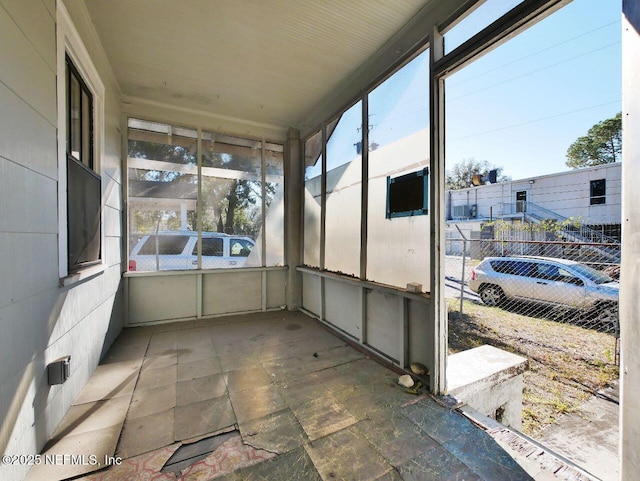 view of sunroom / solarium