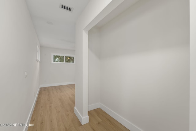 interior space with light wood-type flooring