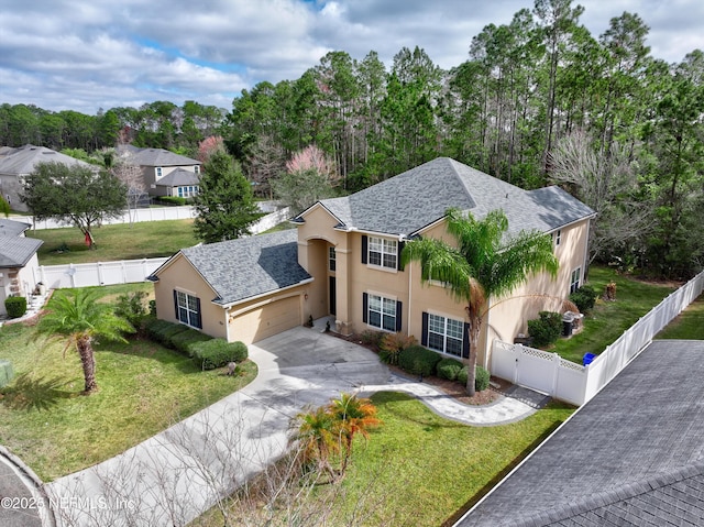 birds eye view of property