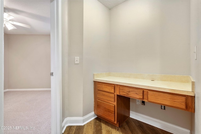 bathroom with ceiling fan