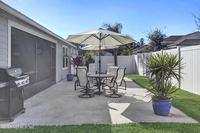 view of patio / terrace with grilling area