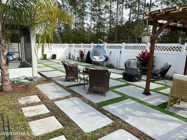 view of patio