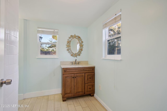 bathroom with vanity