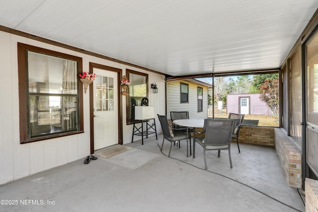 view of sunroom / solarium