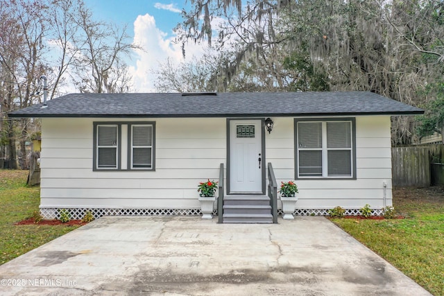 view of front of home