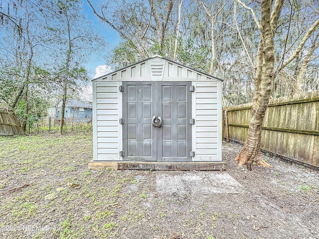 view of outbuilding