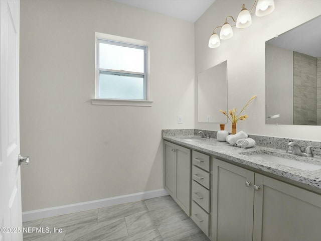 bathroom with vanity