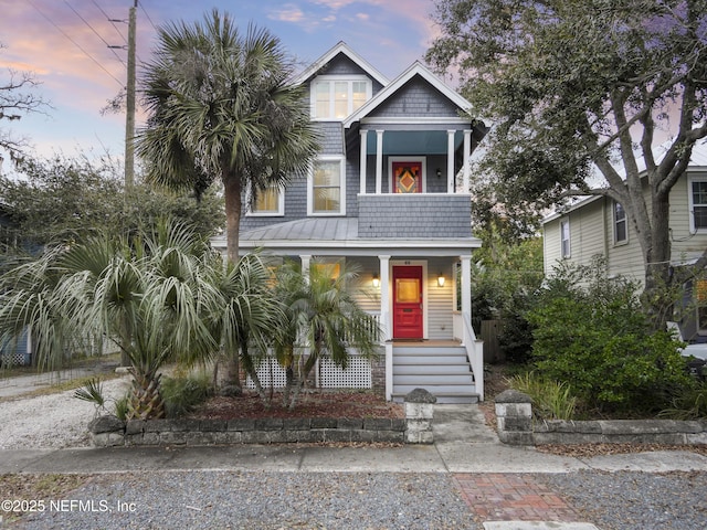 view of front of house with a porch